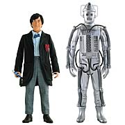 Doctor Who Colored Second Doctor and Cyberman Figures